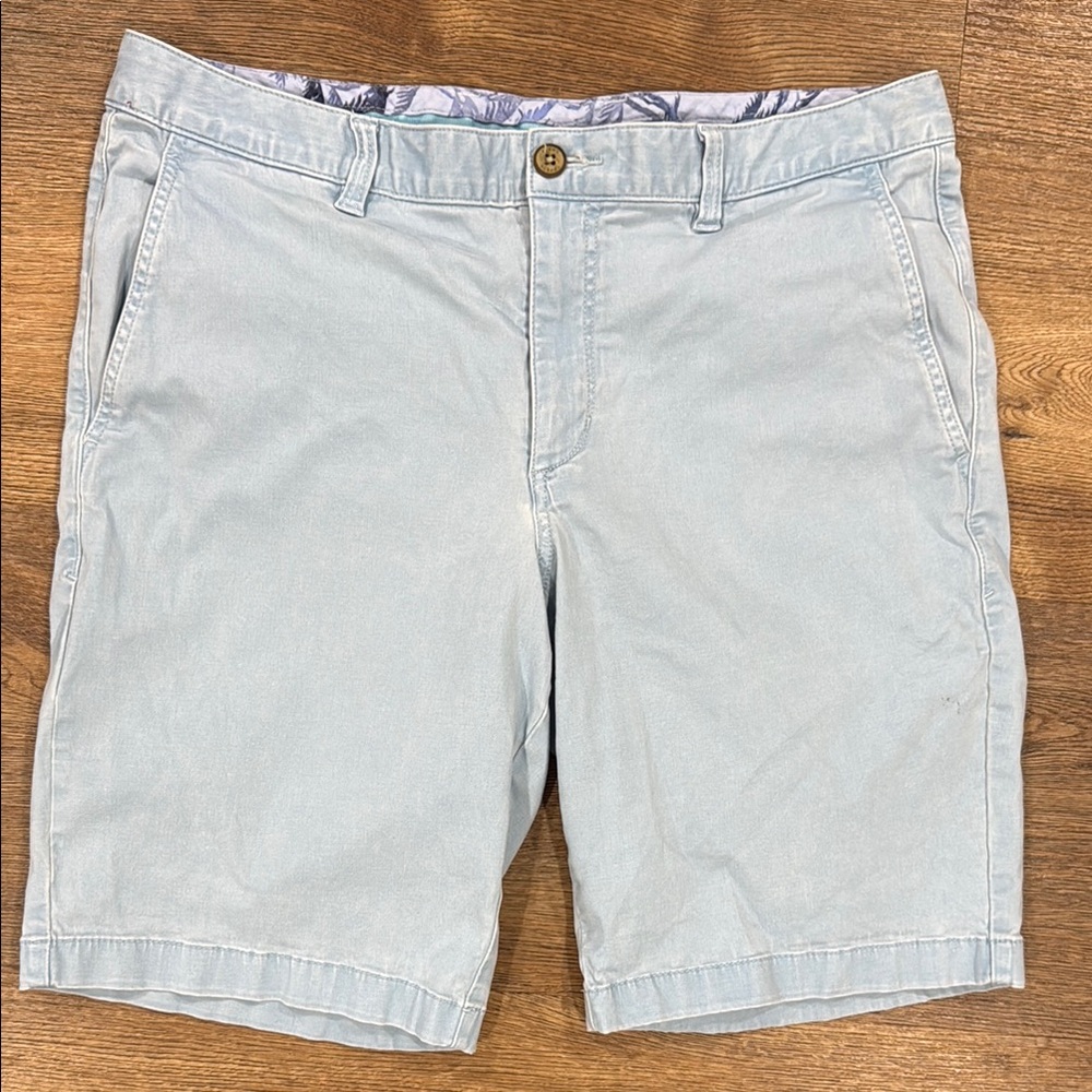 Tommy Bahama Blue Flat Front Shorts